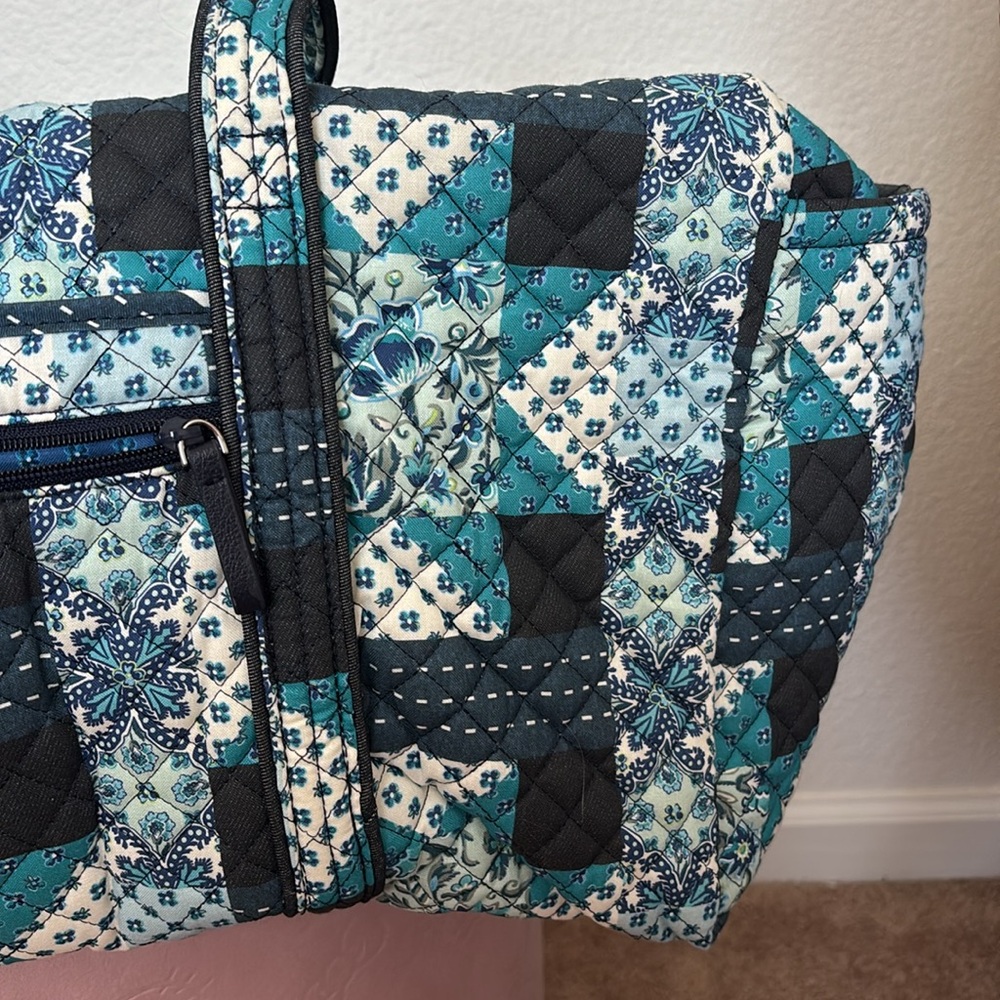 Vera Bradley Cloud Vine Patchwork Duffel - image 5